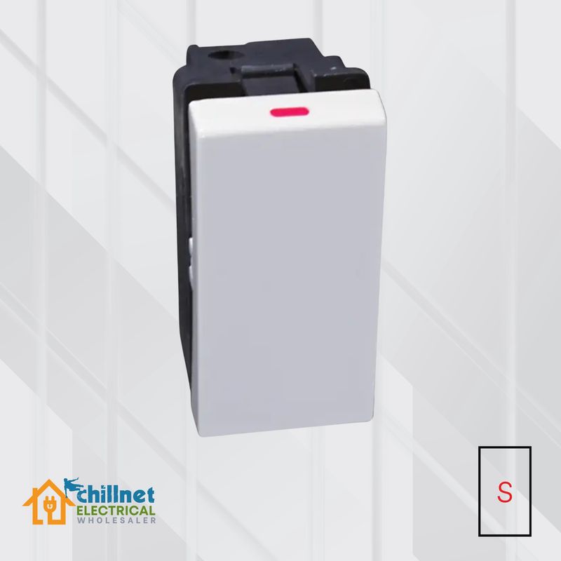 Matrix 16A 1Way Switch Module White Small