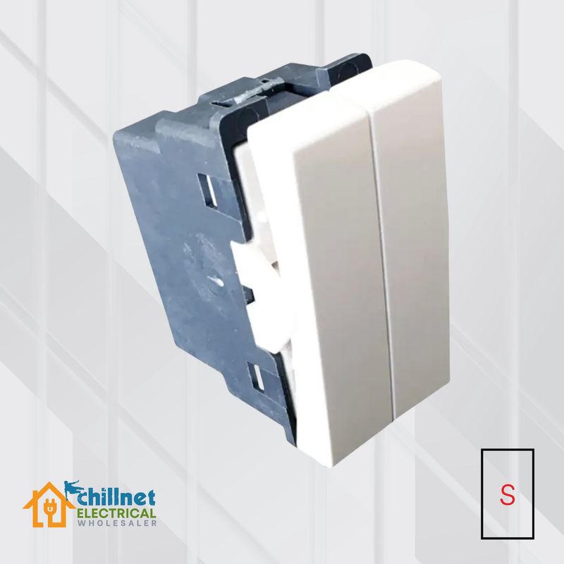 Matrix Split Switch 1Lever 2Way White Small