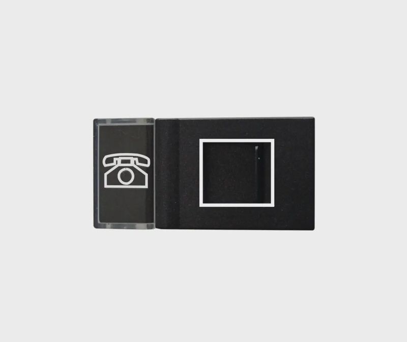 Matrix Telephone Module RJ11 Black Small