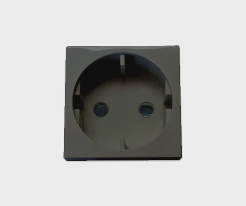 Matrix Schuko Socket Mod RSA Black DBL Small