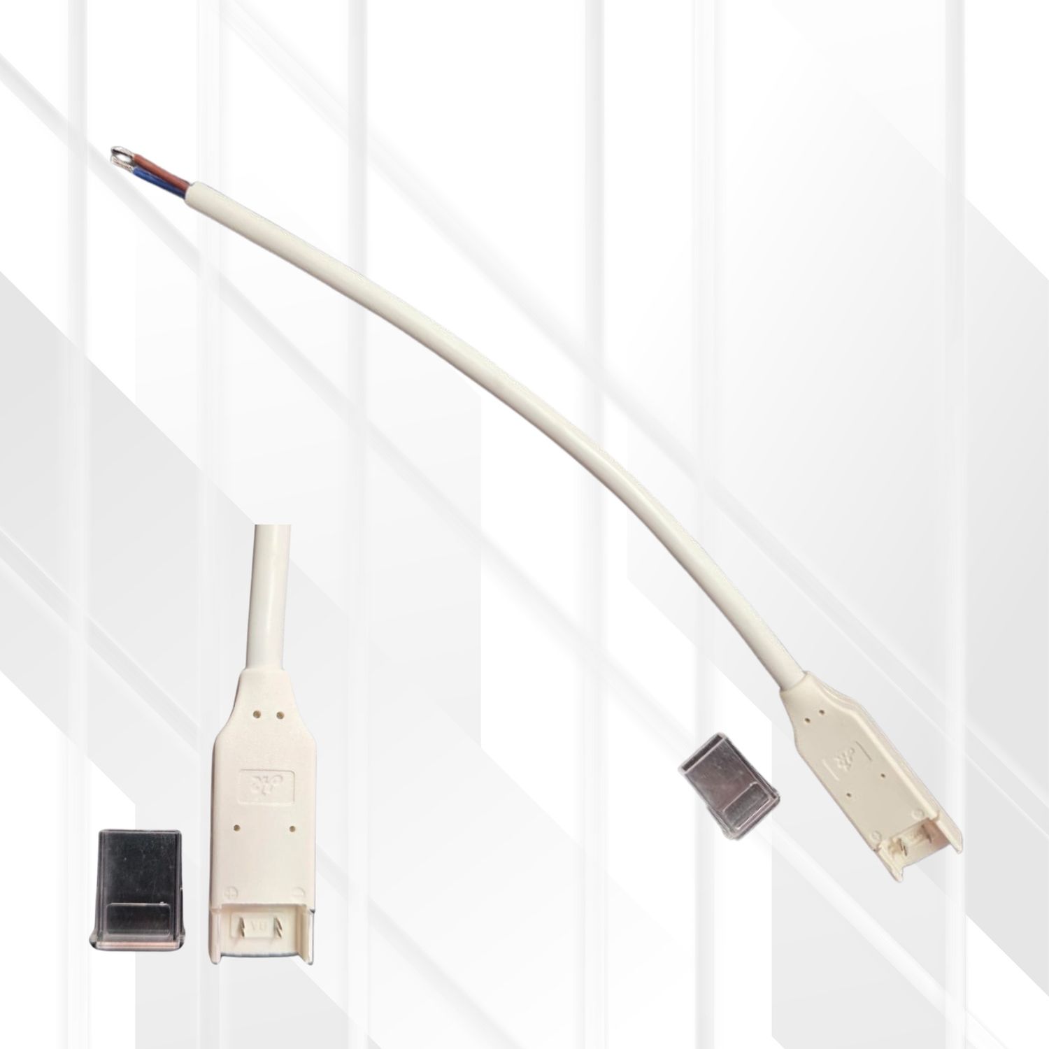 DYCE Quick connector with wire 8mm for 230V