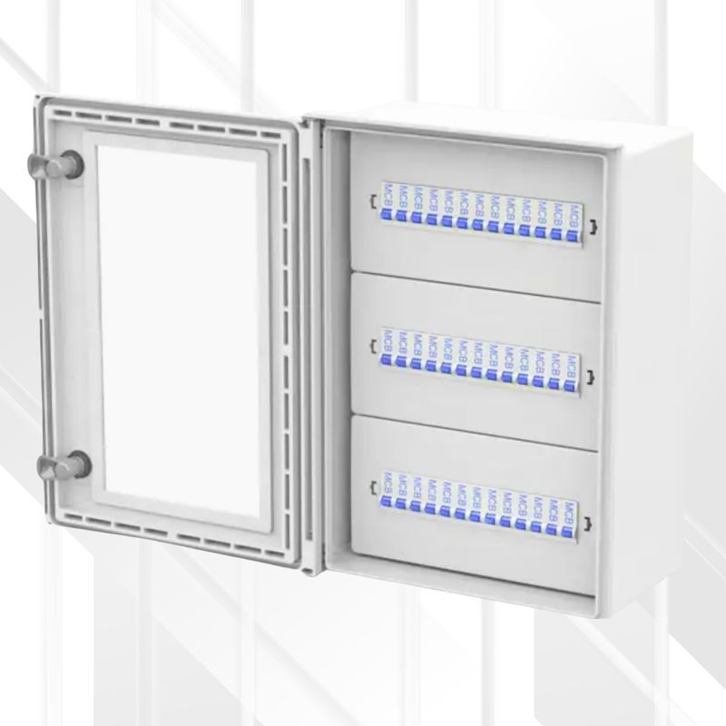 Allbrox 5 Distribution Board 3x13Way (39Way) Kit Only