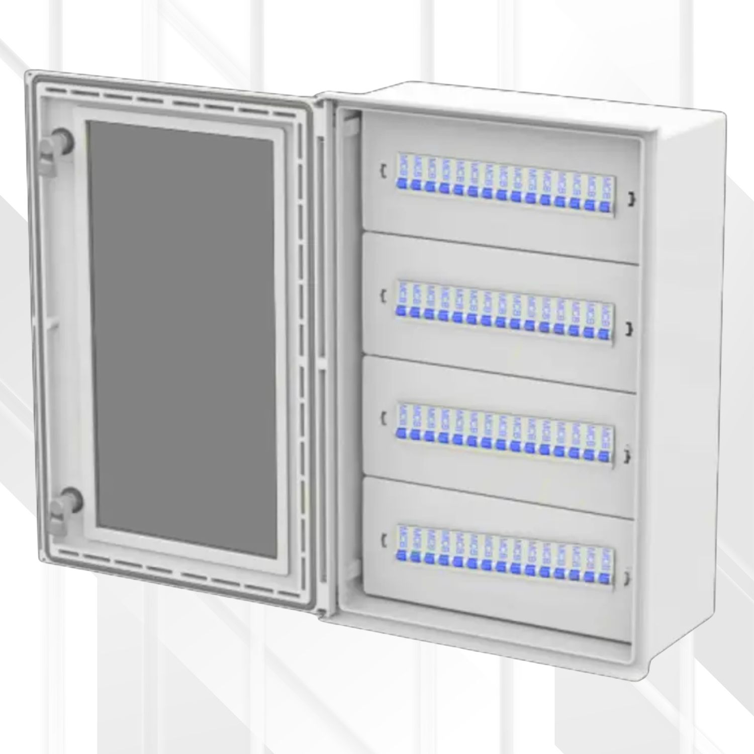 Allbrox 6 Distribution Board 4x15Way (60Way) Kit Only