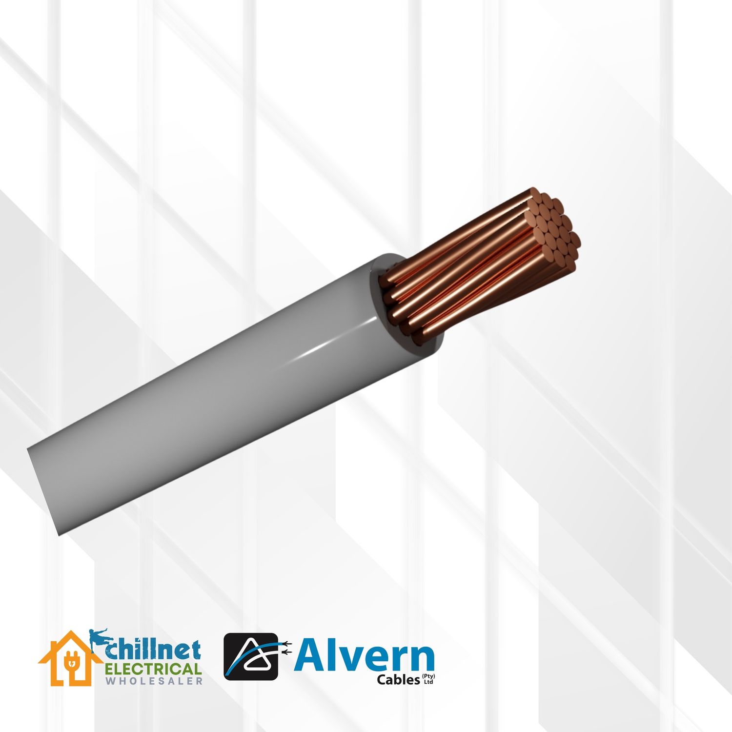 Housewire 1.5MM GREY (GP), Quantity: Cut Per Meter
