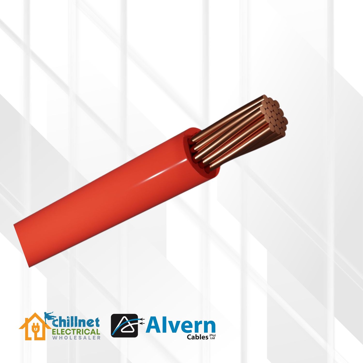 Housewire 10MM RED (GP), Quantity: Cut Per Meter