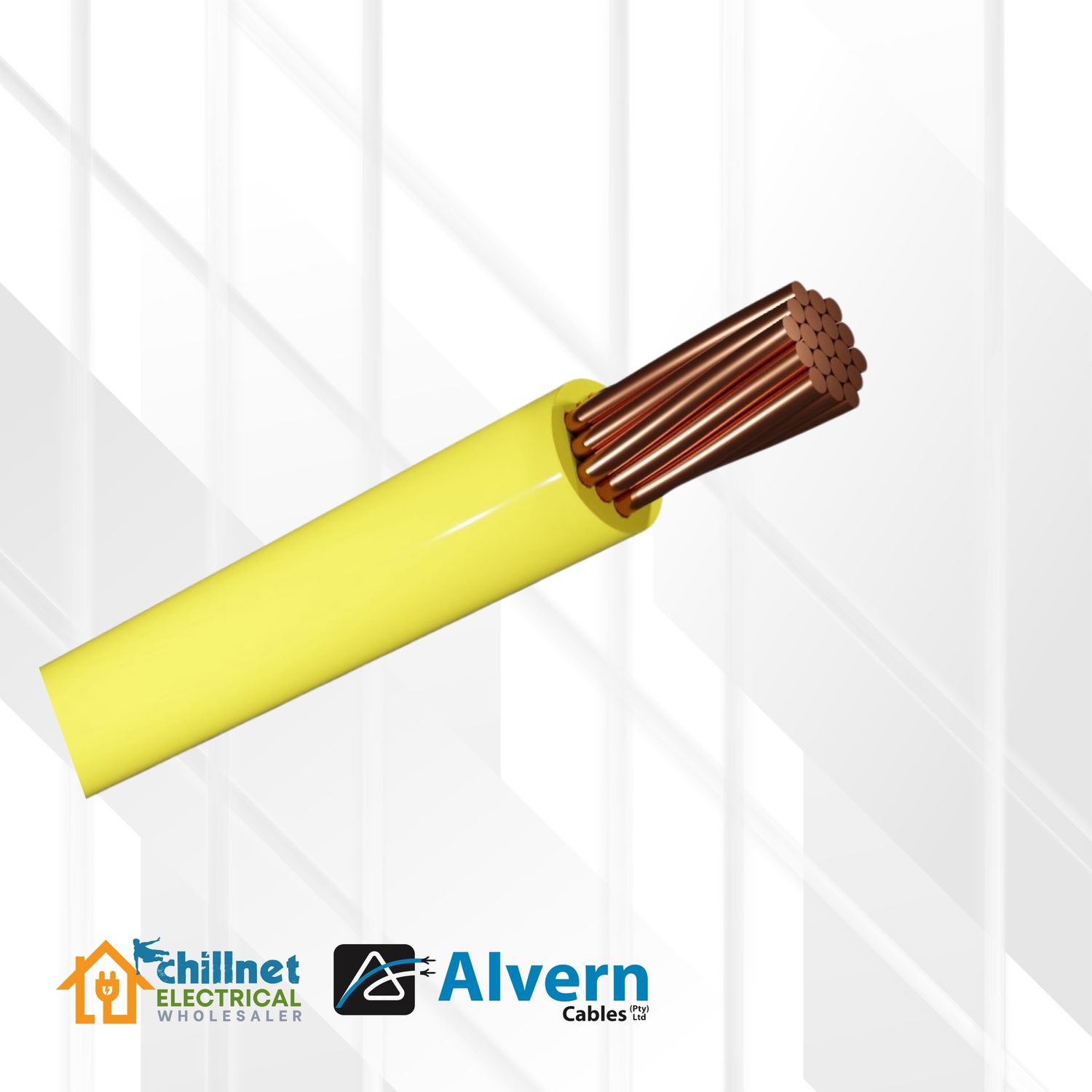 Housewire 6MM YELLOW (GP), Quantity: Cut Per Meter