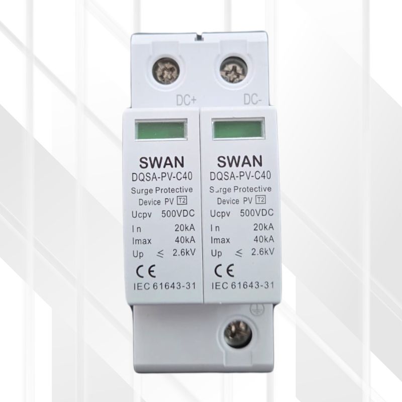DC Surge Protection 40kA 2P 500VDC With Indicator AUX