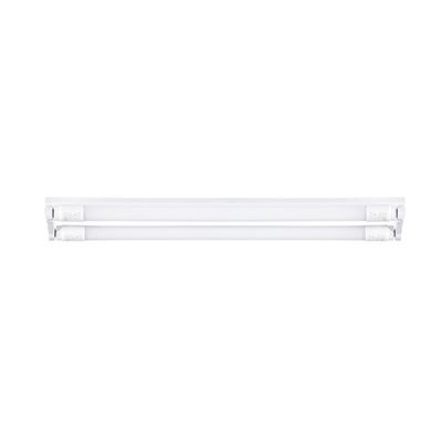 4FT Double Eco Open Channel T8 2x18W Wired for LED