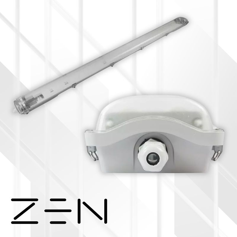 ZEN Tri-Proof 2xT8 PC FX for LED