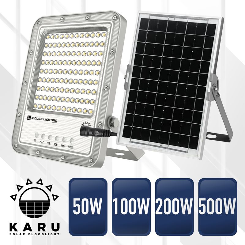 KARU Solar Floodlight 6000K IP65 Range