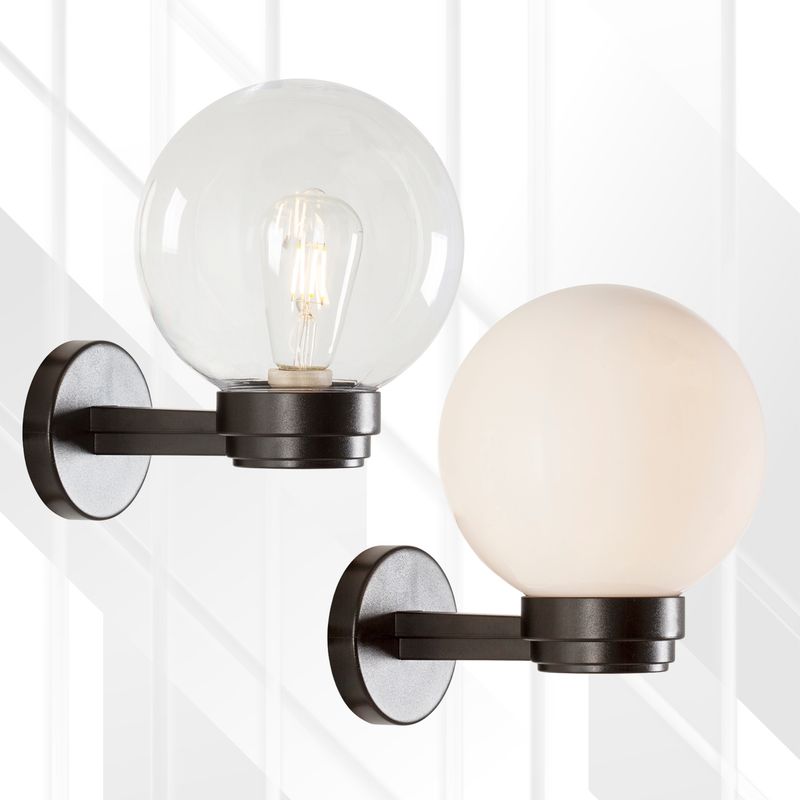 Outdoor 200mm Bowl Fitting Wall Mount