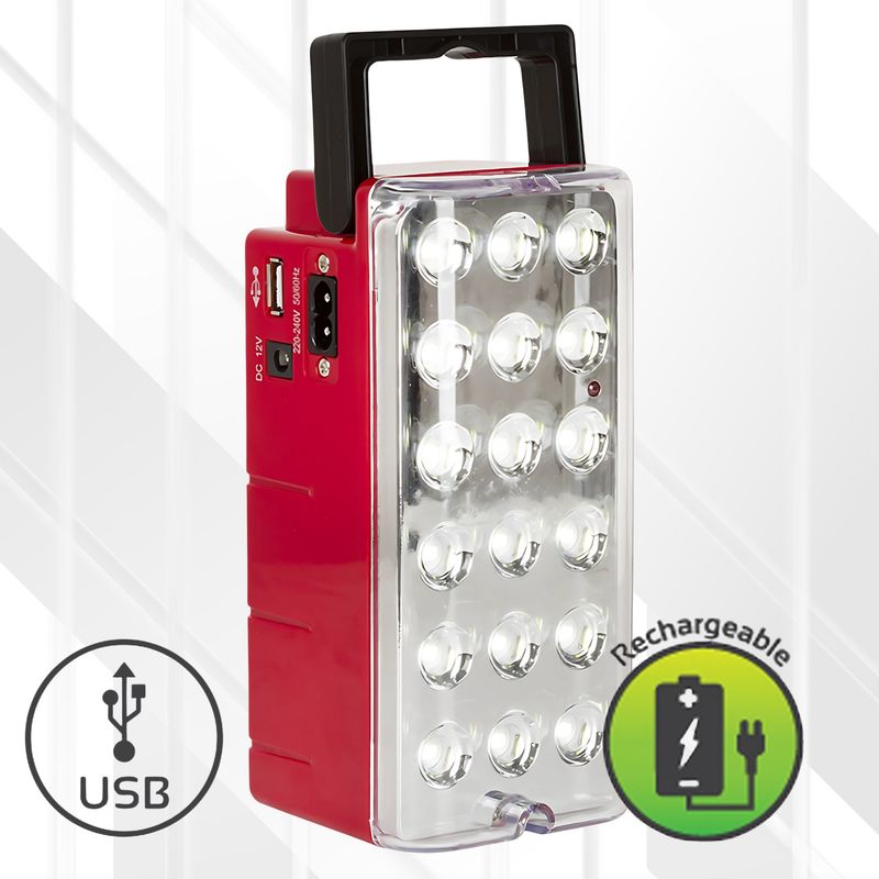 Rechargeable Lantern Red LED 5.4W