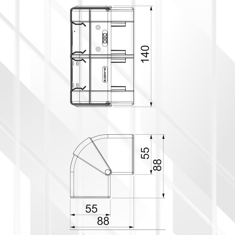 External Corner Hood Rapid-45 GK-53130