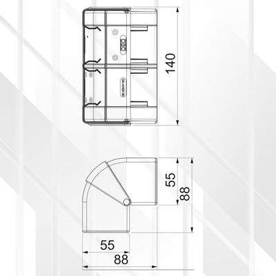 External Corner Hood Rapid-45 GK-53130