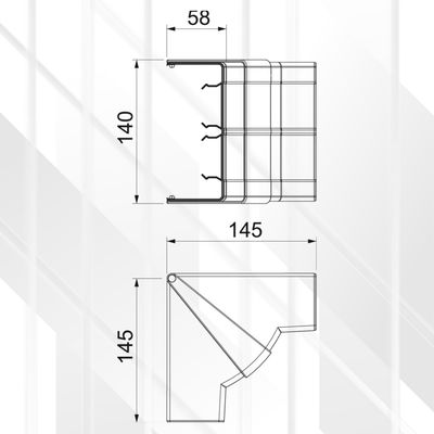 Internal Corner Hood Rapid-45 GK-53130