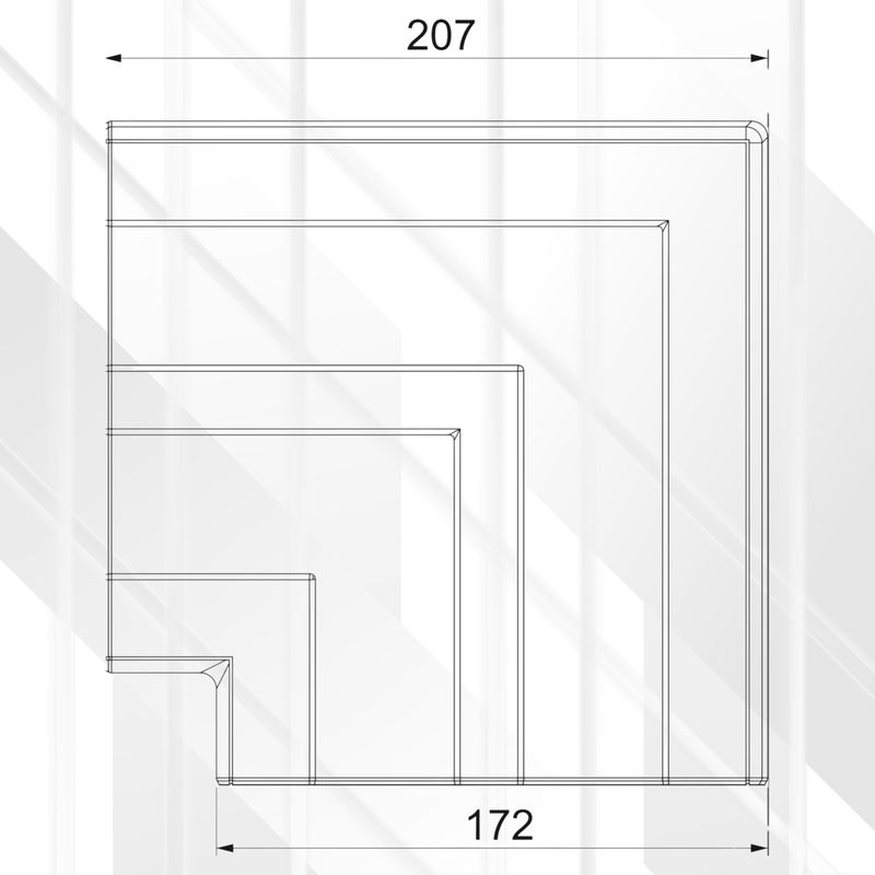 Flat Angle Hood Rapid-45 GK-53165