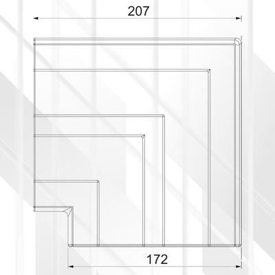 Flat Angle Hood Rapid-45 GK-53165