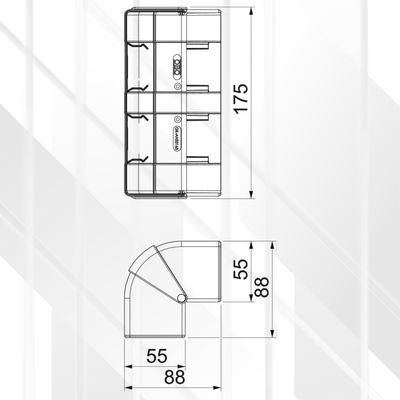 External Corner Hood Rapid-45 GK-53165