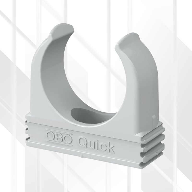 OBO Conduit Quick Clip Grey