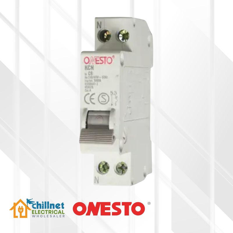 Onesto 1P+N 4.5kA MCB C-Curve DIN
