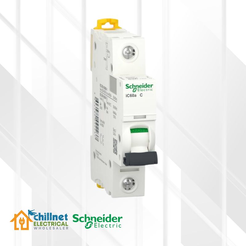 Schneider 1P 6kA Acti9 iC60A MCB C-Curve DIN