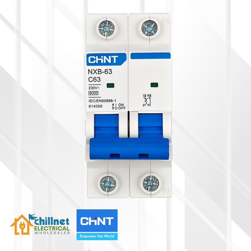 CHINT 2P 6kA MCB C-Curve DIN