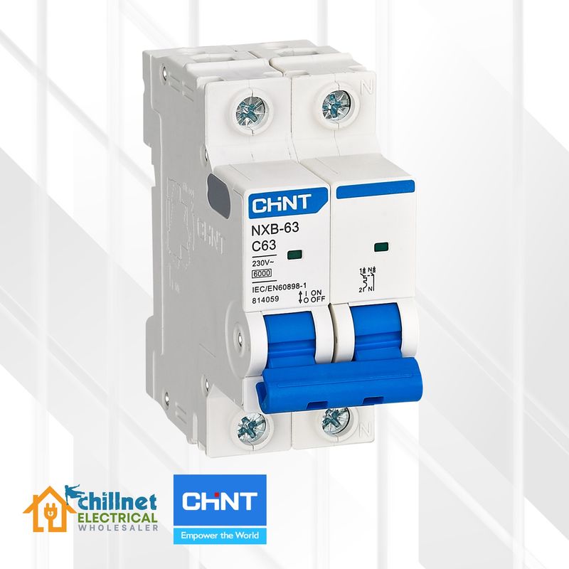 CHINT 2P 6kA MCB C-Curve DIN