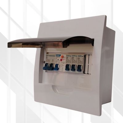 CHINT Populated DB Flush 8Way (Steel Tray)
