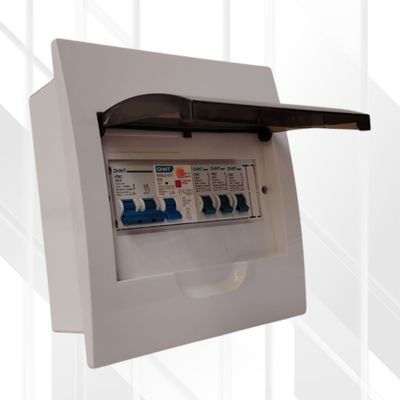 CHINT Populated DB Flush 8Way (Steel Tray)
