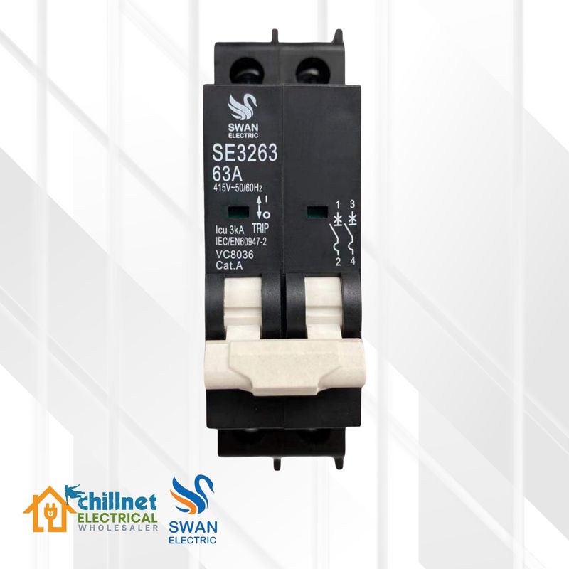 SWAN 2P 3kA MCB C-Curve SAMITE