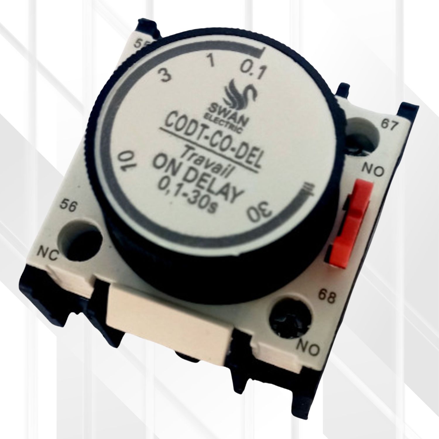 SWAN Pneumatic Timer Delay 1NO+1NC, Type: 0.10 to 30 Seconds