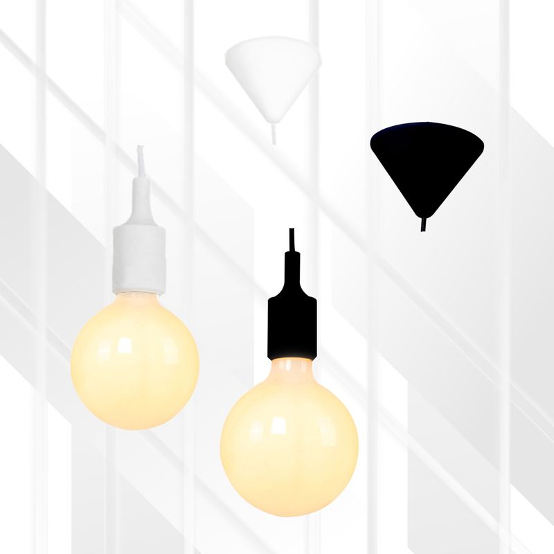 Pendant Silicone E27 Suspension Cord Set