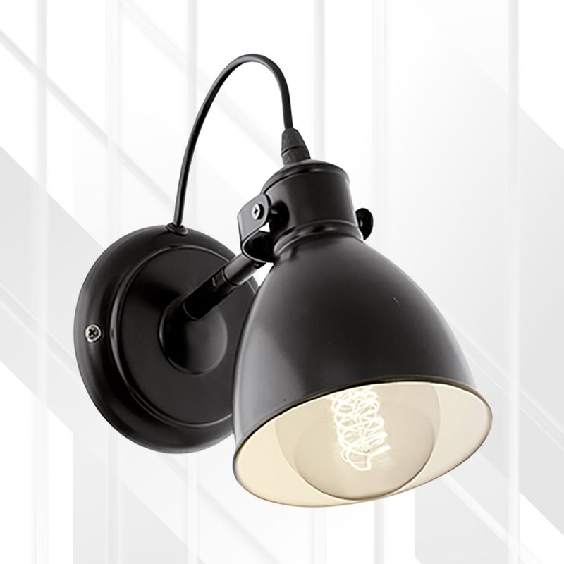 Priddy Wall Light Black E27