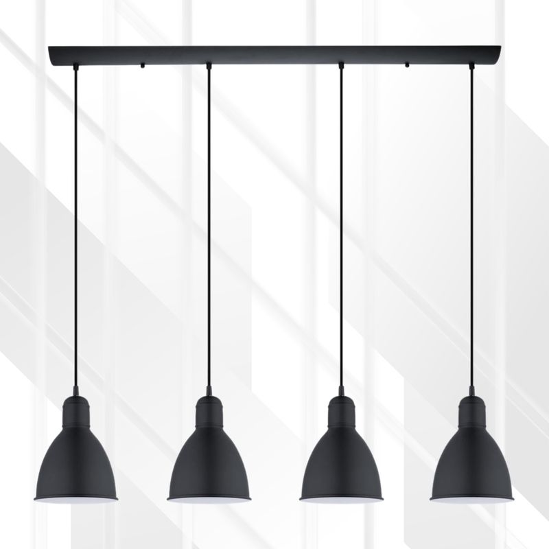 Priddy 4 Light Pendant 975mm Black