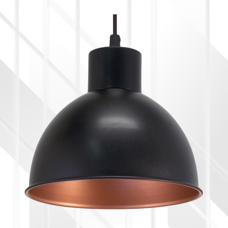Truro Pendant Black &amp; Copper