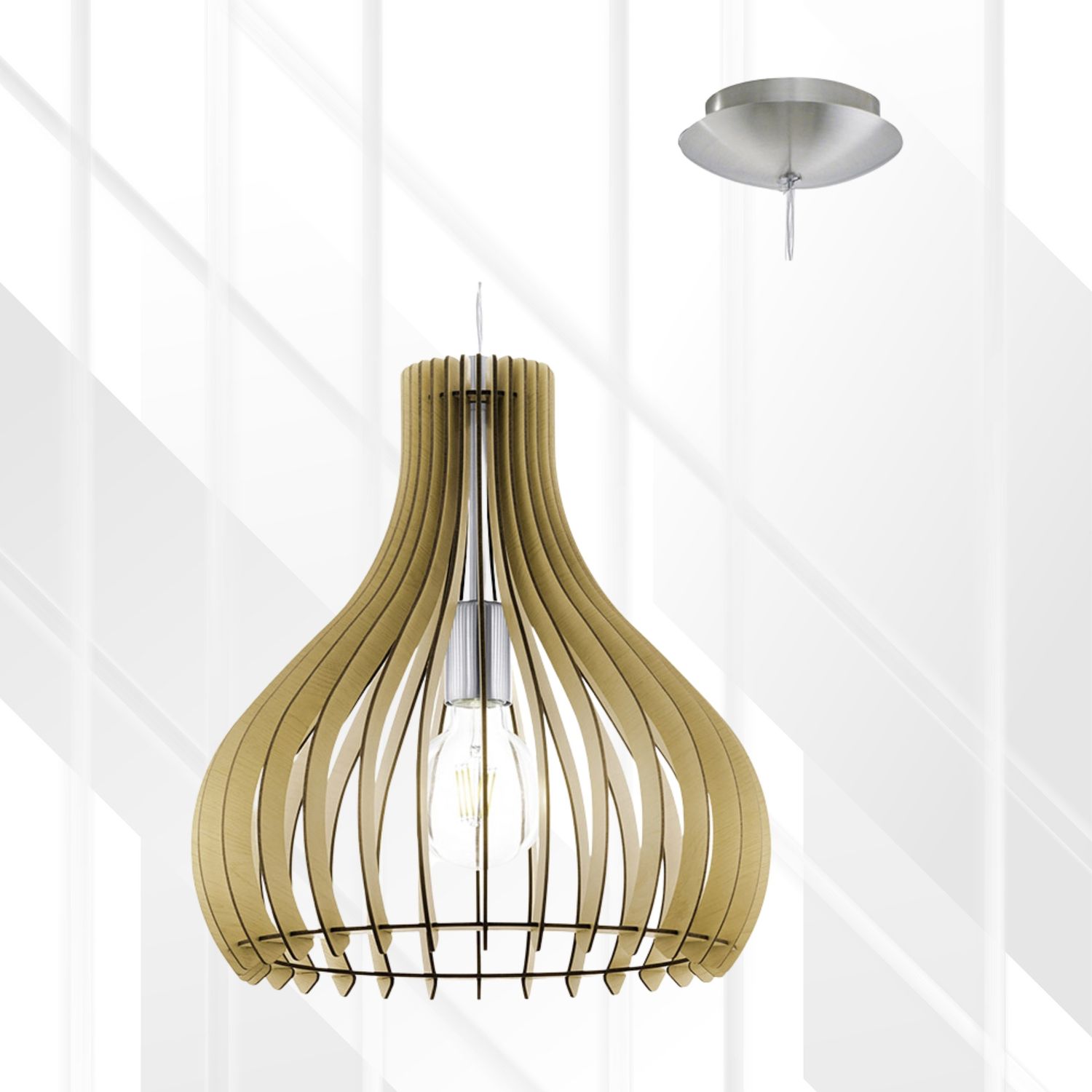 Tindori Pendant 380mm, Colour: Maple