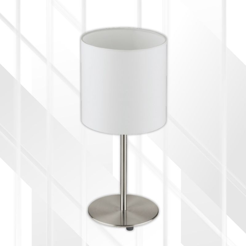 Pasteri Table Lamp Satin Chrome 180mm