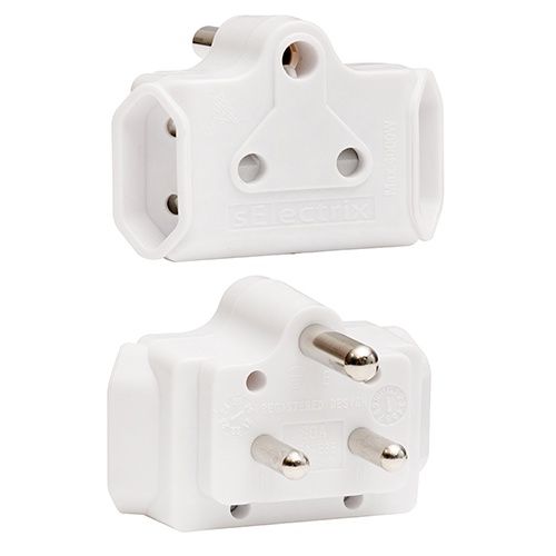 Adaptor 1x16A 2x5A Bag PP