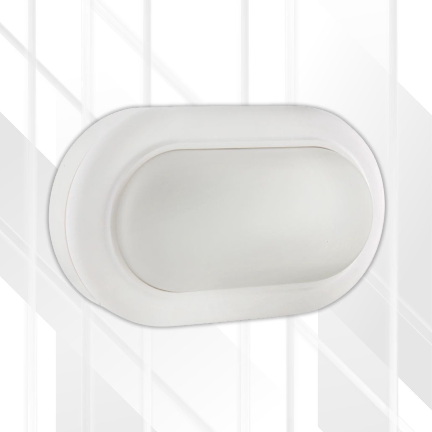 Oval Bulkhead 170mm LED 1x8W, Colour: White