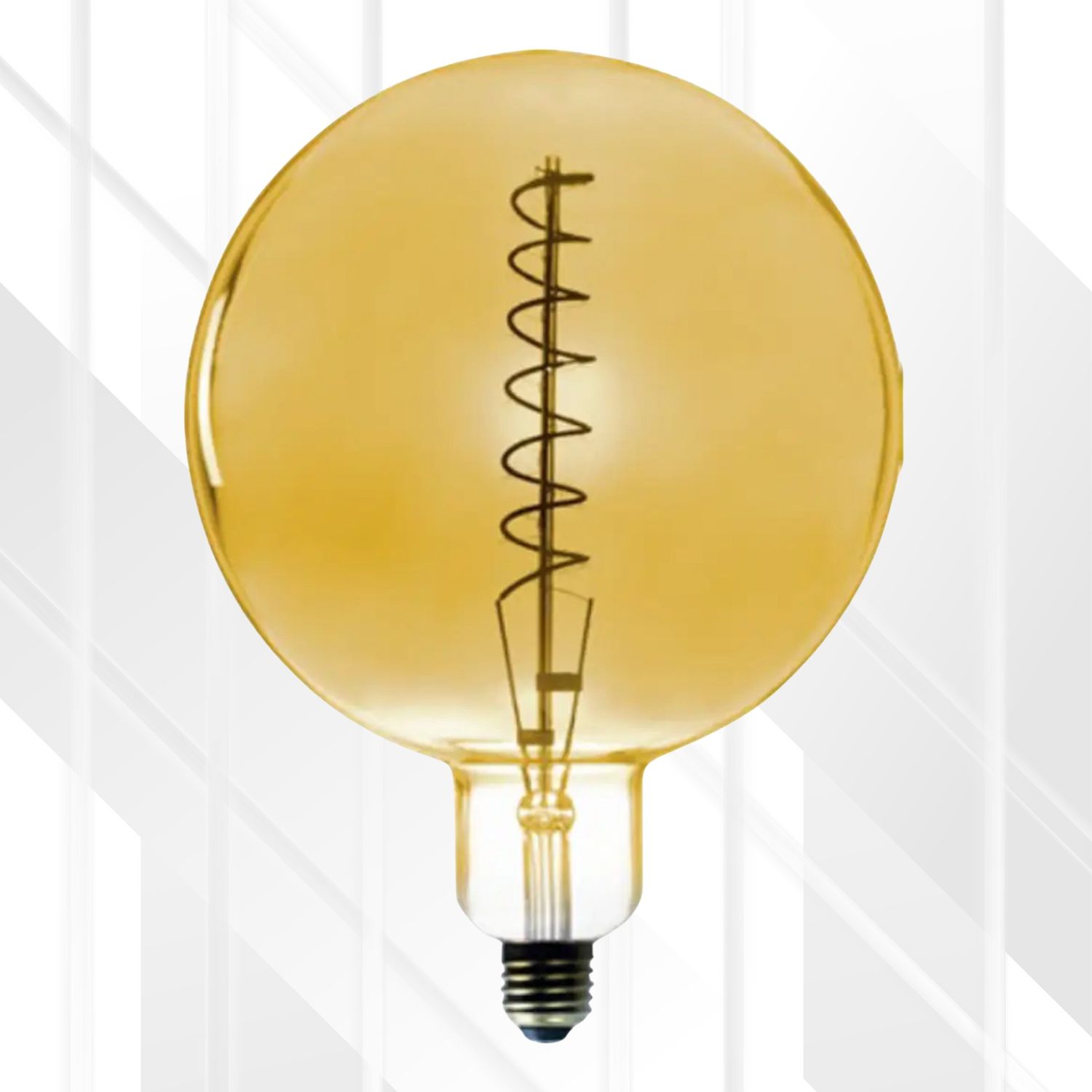 4W E27 LED G200 Spiral Filament Bulb, Colour: Gold