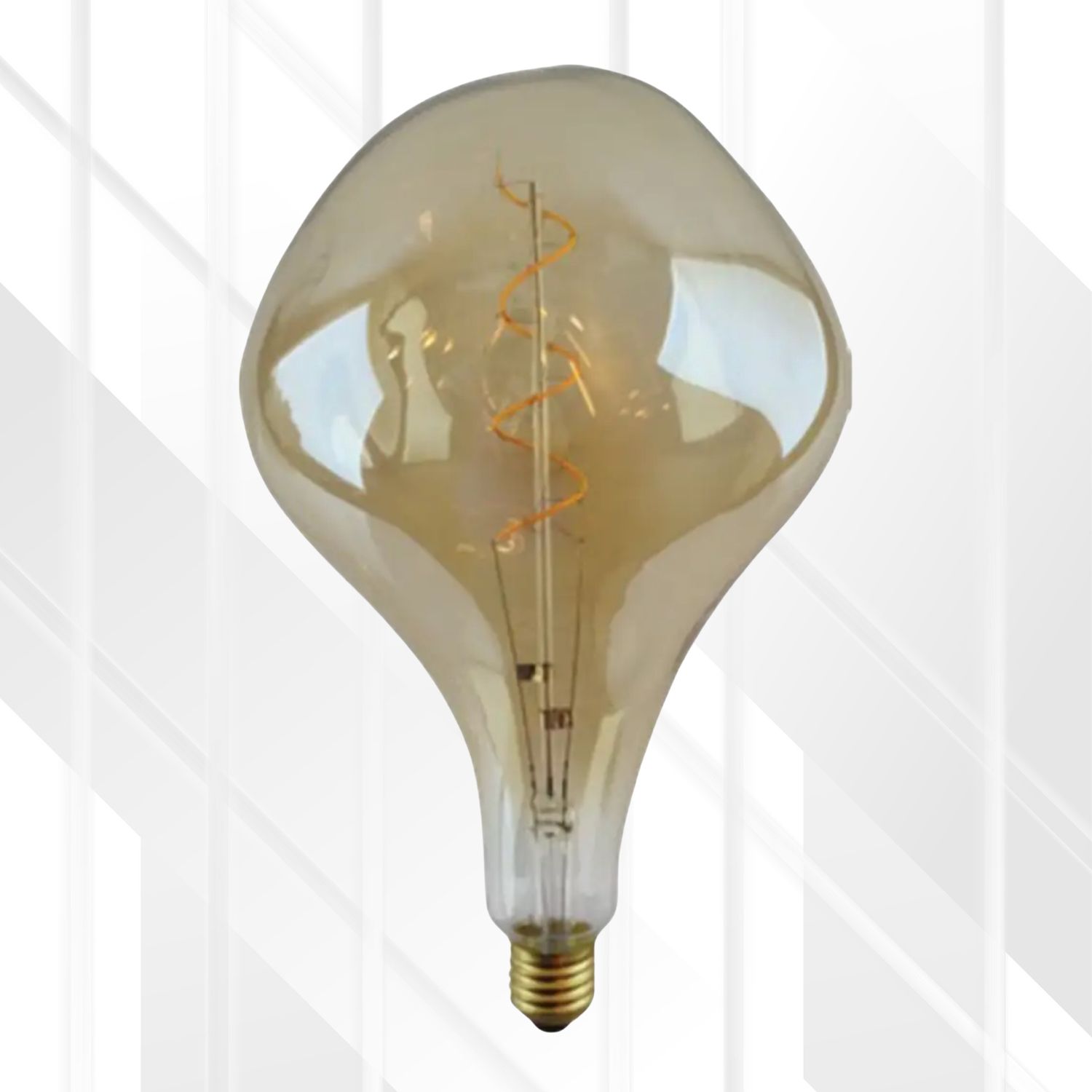 4W E27 LED PS165 Spiral Filament Bulb, Colour: Gold