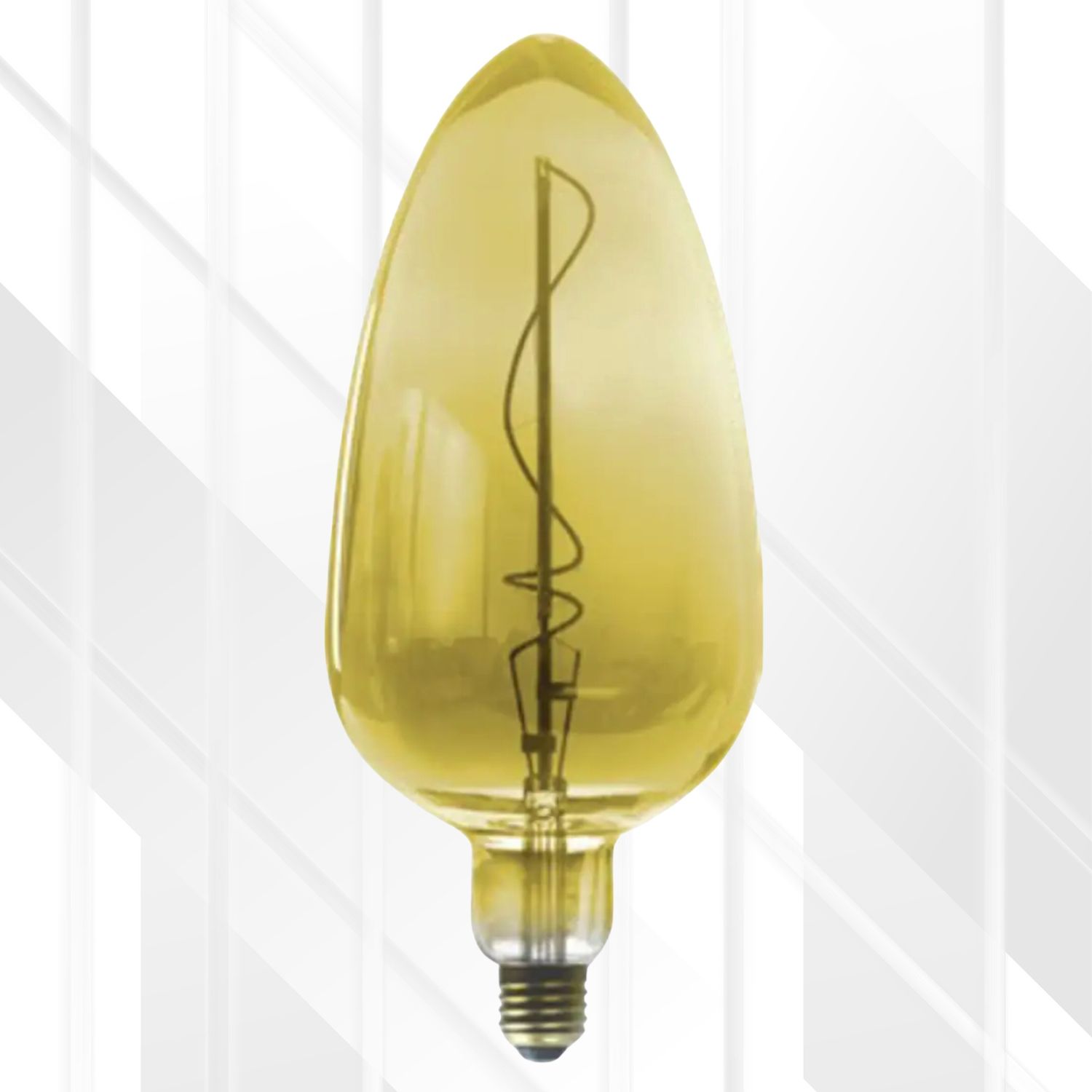 4W E27 LED C120 Spiral Filament Bulb, Colour: Gold