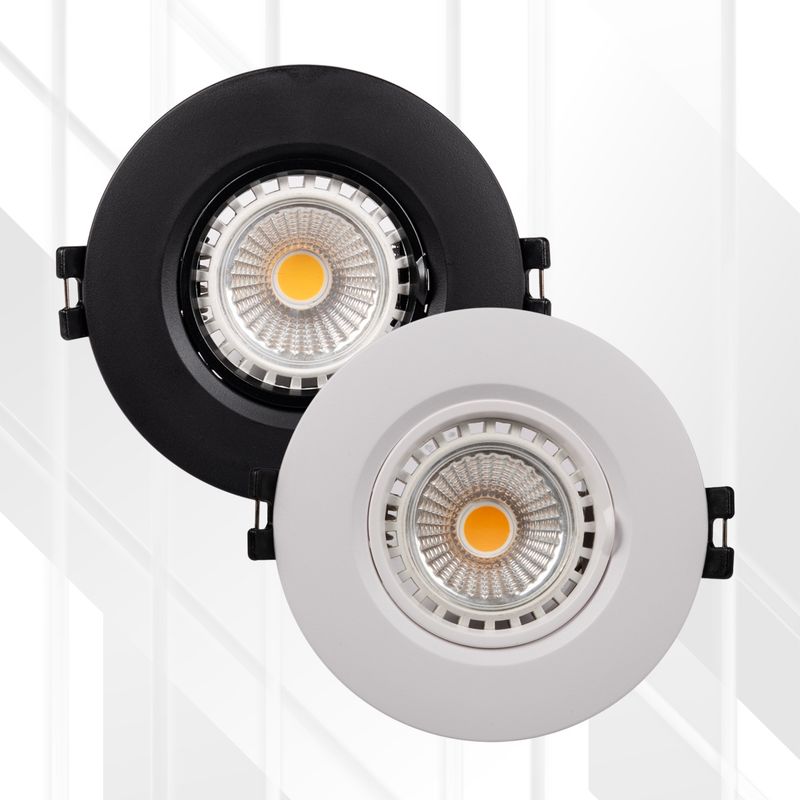 Down Light Straight GU10 LED 1x7W (Fitting)