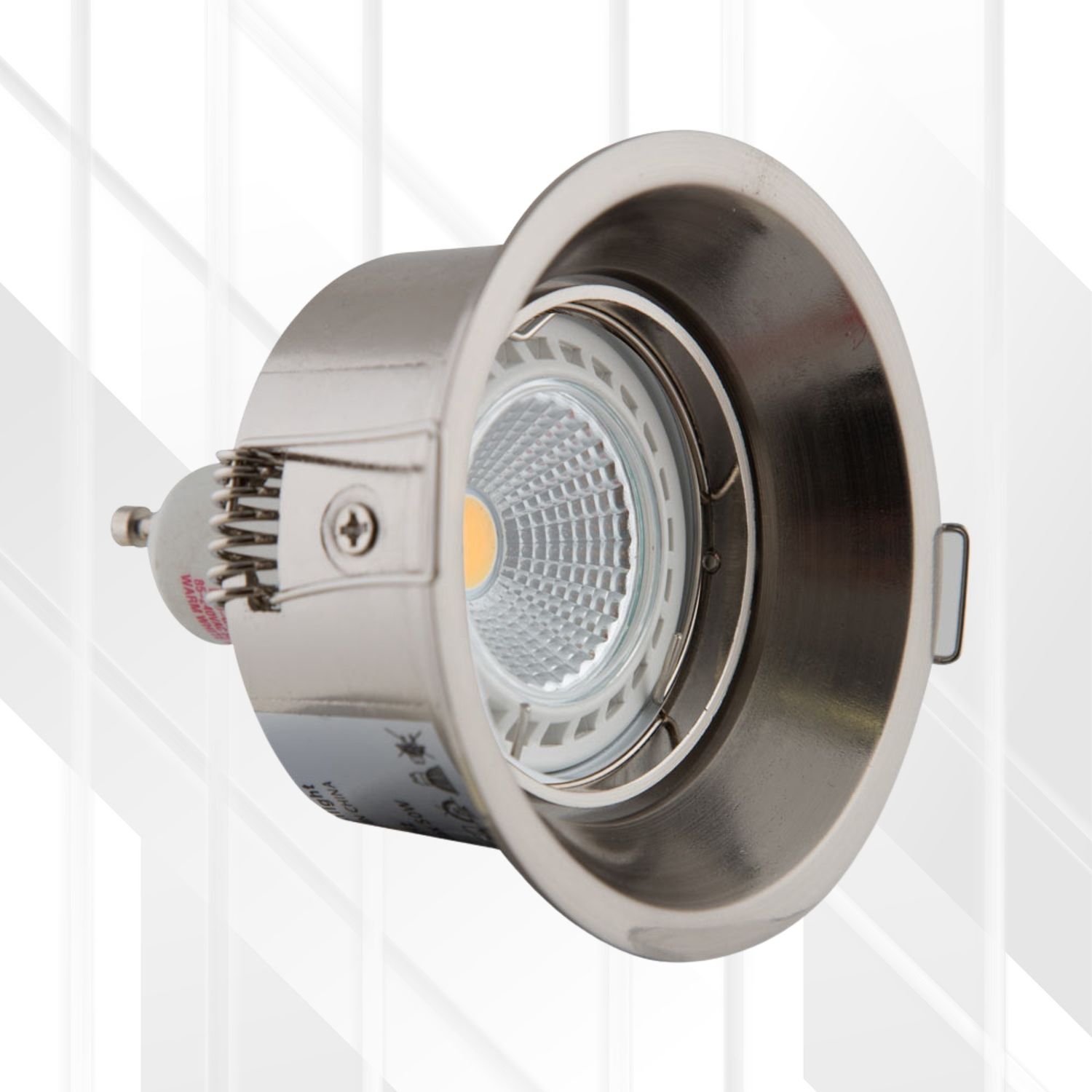 Anti-Glare Round Downlight 85mm Dia (Fitting), Color: Satin Chrome