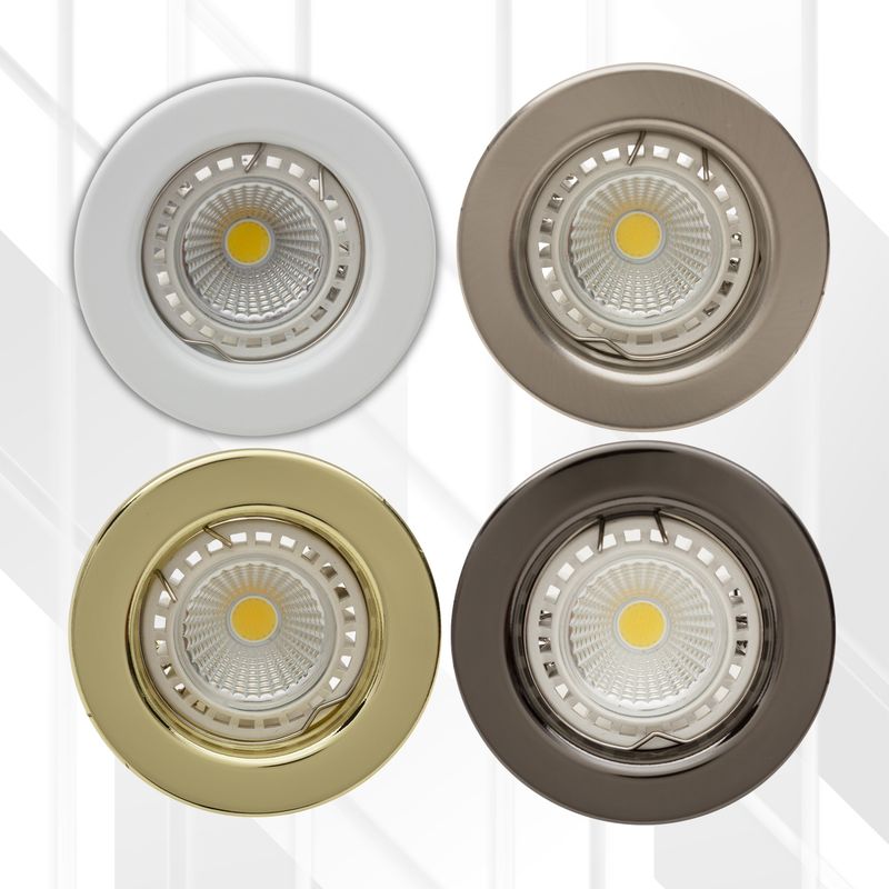 Straight Round Downlight 80mm Dia (Fitting)