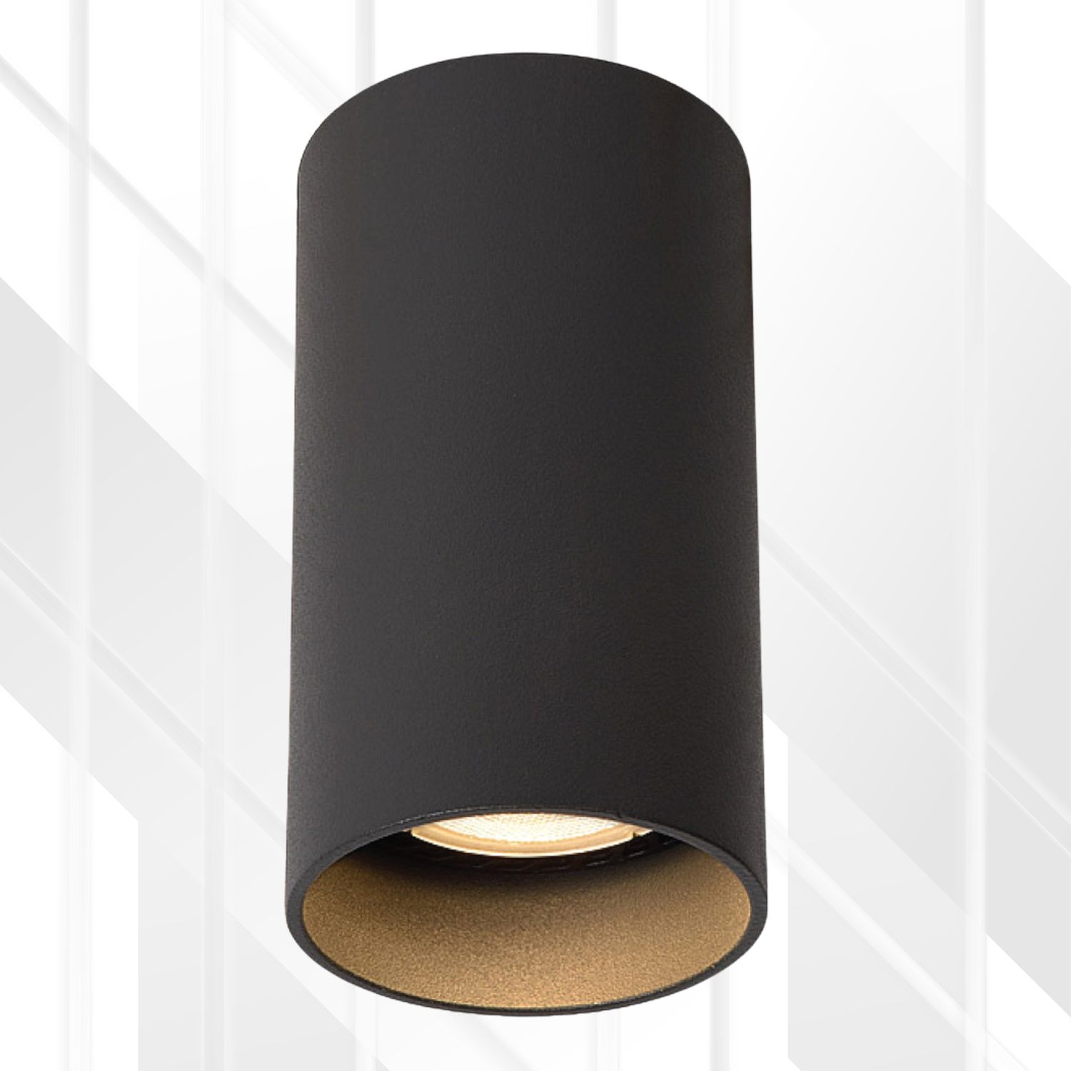 Downlight Surface Sand GU10 1x50W, Colour: Black
