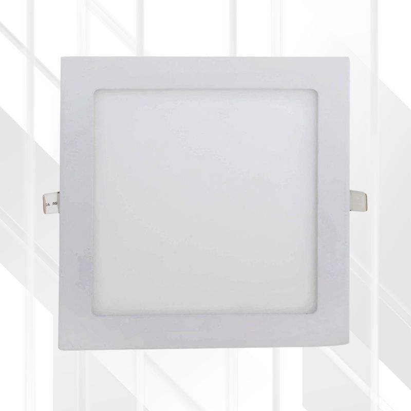 Square Panel Downlight White LED 18W