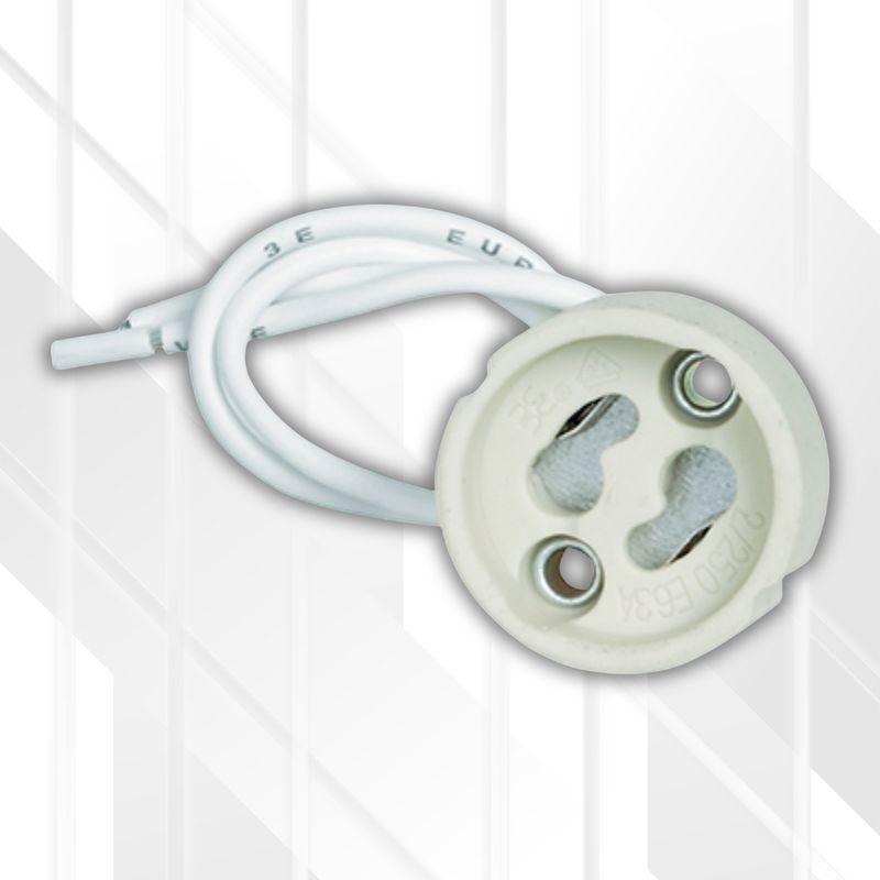 Lampholder GU10 Ceramic 150mm Lead