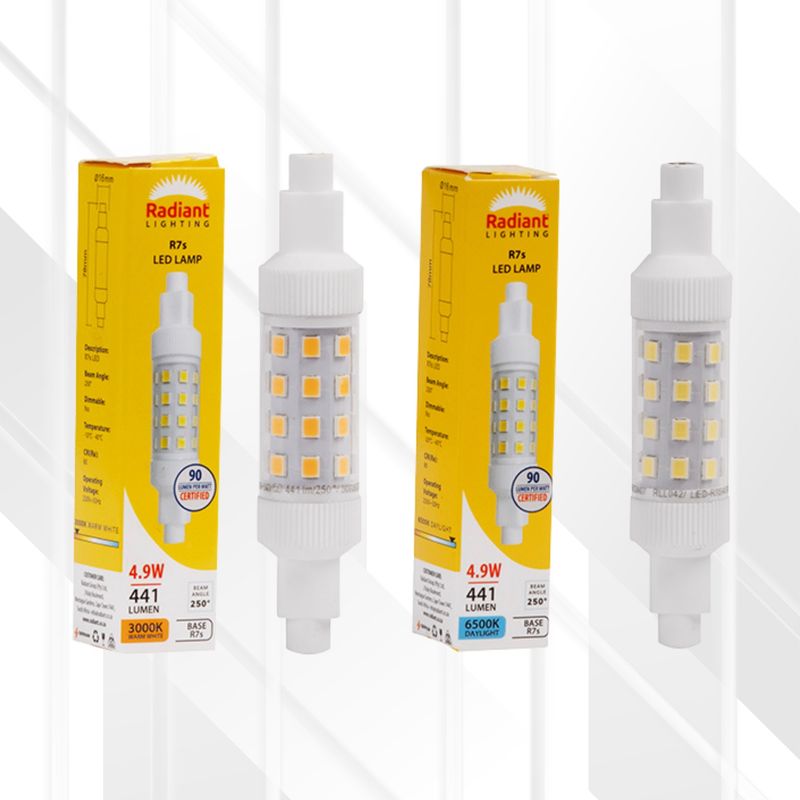 QI Clear 4.9W LED R7s J78mm
