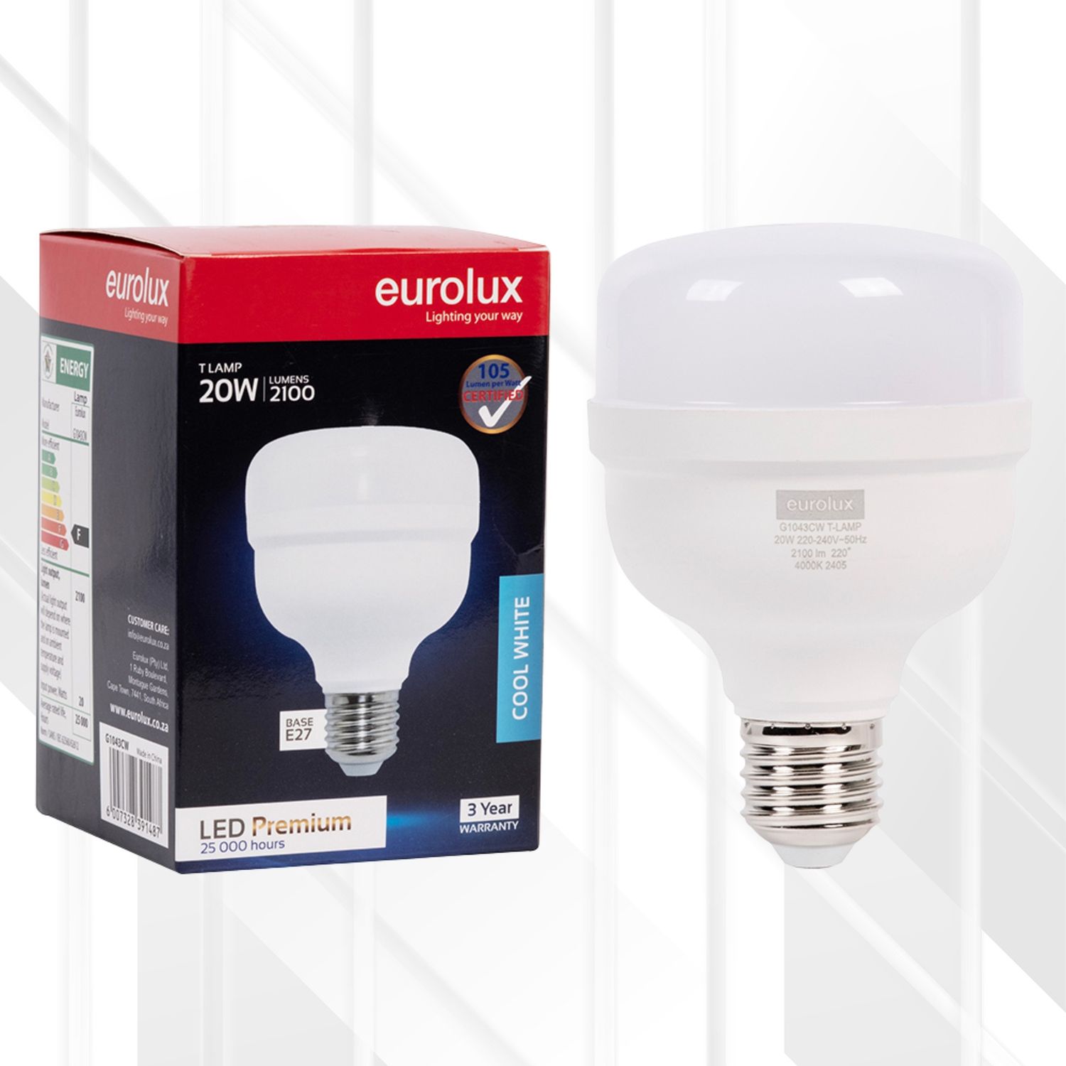 T-Lamp Premium LED E27 4000K, Power (Wattage): 20W